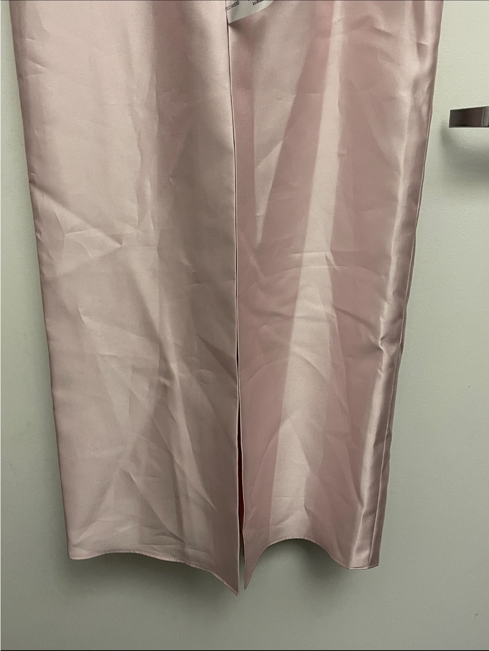 ALFRED SUNG Ballet Pink Satin Maxi Dress- NWT - Picture 9 of 11